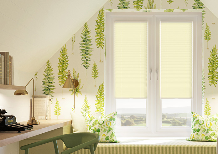 Solaris, Buttercup - Stick Fit Pleated Blind - Image 3